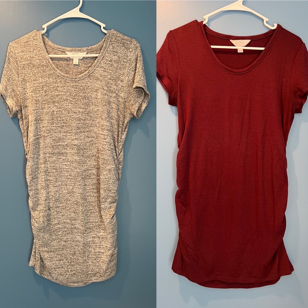 Two Soft Knit Maternity Tops